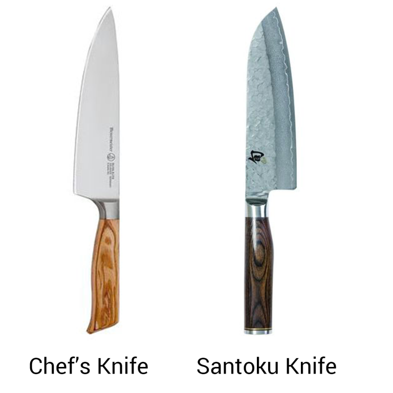 chef knife vs santoku
